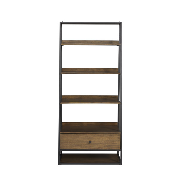 17 Stories 72'' H x 32'' W Iron Ladder Bookcase Wayfair